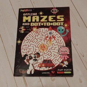 3/$13 New Offline Mazes And Dot To Dot Puzzleticity Fun Work Book For Kids